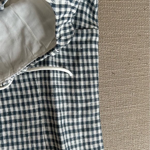 NWT Reformation Balia Linen Top - Slate Check - Picture 7 of 8